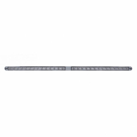 Dual 14 LED 12" Light Bars w/ Bezel - Red LED/Clear Lens