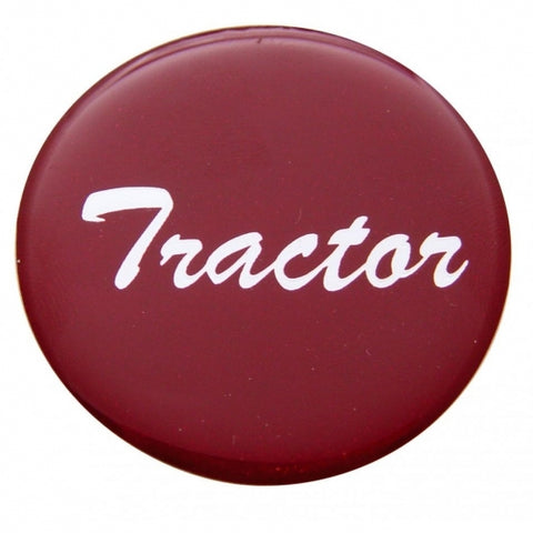 "Tractor" Glossy Air Valve Knob Sticker Only - Red