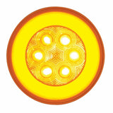 21 LED 4" Turn Signal "GLO" Light - Amber LED/Amber Lens