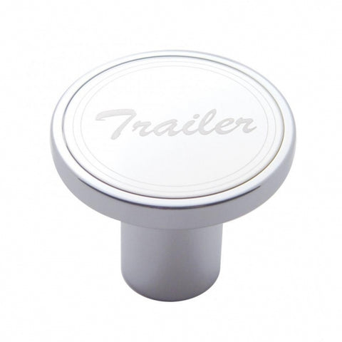 "Trailer" Air Valve Knob - Stainless Plaque w/ Trailer Script
