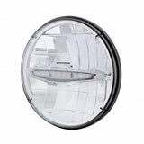 7" High Power LED Headlight with 10 White LED Daytime Running Light Bar