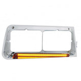 24 LED Freightliner FLD Headlight Bezel - GLO Light - Amber Lens