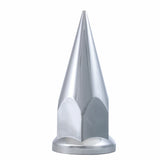 33mm x 4 7/8" Chrome Plastic Super Spike Nut Cover - Push-On (60 Pack)