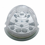 17 LED Reflector Watermelon Flush Mount Kit w/ Low Profile Bezel - Amber LED/Clear Lens