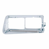 19 LED Freightliner FLD Headlight Bezel - Amber LED/Clear Lens