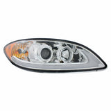 Chrome Projection Headlight With LED Light Bar For International Prostar