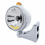 7" Halogen Crystal Headlight With 10 LED Position Lights