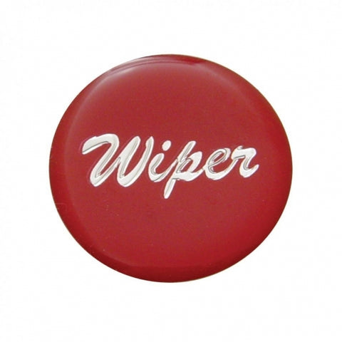 "Wiper" Glossy Dash Knob Sticker Only - Red