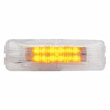 12 LED Rectangular Clearance/Marker Light - Amber LED/Clear Lens
