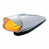 9 LED Dual Function "GLO" Watermelon Cab Light Kit w/ Visor - Amber LED/Clear Lens