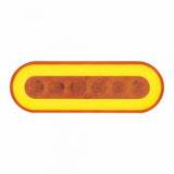 22 LED Oval "GLO" Turn Signal Light Kit - Amber LED/Amber Lens