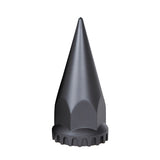 33mm x 4 3/4" Black Spike Nut Cover w/ Flange- Thread-On (60 Pack)