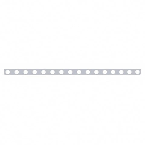 Stainless Steel Light Bracket w/ Sixteen 2" Light Cutouts
