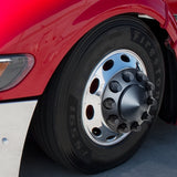 Matte Black Pointed Front Axle Cover w/ 33mm Thread-on Nut Cover