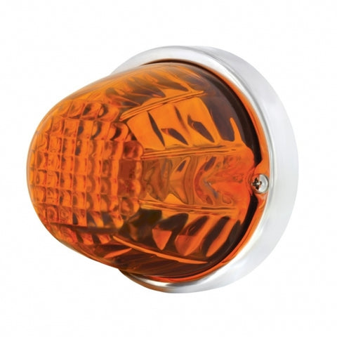 Crystal Large Glass Marker Light - Dark Amber