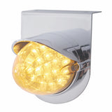 Stainless Light Bracket w/ 19 LED Watermelon Light & Visor - Amber LED/Clear Lens