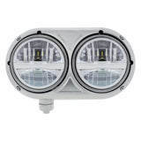 8 High Power LED 5 3/4” Headlight - Silver