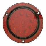 10 LED Relfex 4" Stop, Turn & Tail Light - Red LED/Red Lens