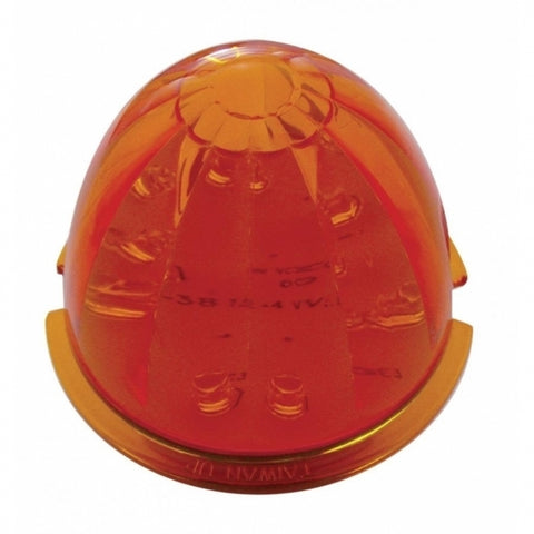 17 LED Watermelon Cab Light - Amber LED/Dark Amber Lens