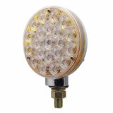 21 LED Single Face Turn Signal Light  - Red LED/Clear Lens