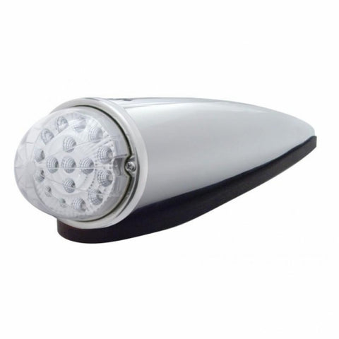 17 LED Dual Function Reflector Cab Kit - Amber LED/Clear Lens