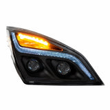 "Blackout" LED Projection Headlight w/LED Position Light For 2018-2020 Freightliner Cascadia