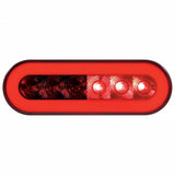 22 LED 6" Oval Stop, Turn & Tail "GLO" Light - Red LED/Red Lens