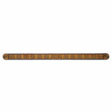 14 LED 12" Turn Signal Light Bar w/ Bezel - Amber LED/Amber Lens