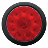 10 LED 4" Stop, Turn & Tail Light - Red LED/Red Lens