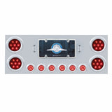 Stainless Rear Center Panel w/Four 7 LED 4" Light & Six 7 LED 2" Light & Visors - Composition Series