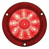 10 LED Relfex 4" Stop, Turn & Tail Light - Red LED/Red Lens