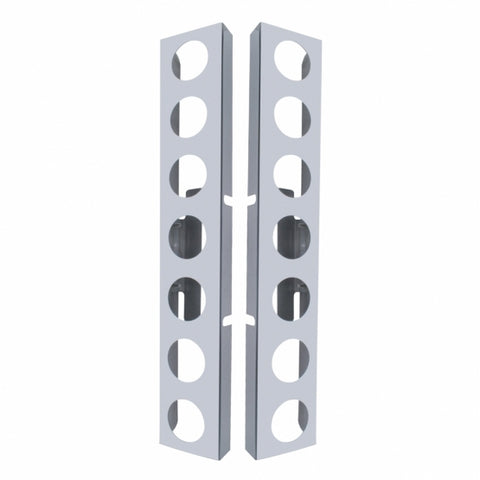 Kenworth Stainless Front Air Cleaner Bracket - 14 Light Cutouts