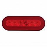 22 LED 6" Oval Stop, Turn & Tail "GLO" Light - Red LED/Red Lens