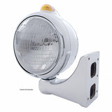 Stainless Steel Guide 682-C Headlight 6014 & Dual Mode LED Signal - Amber Lens