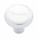 "Tractor" Deluxe Air Valve Knob - Stainless Plaque w/ Cursive Script