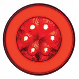 21 LED 4" "GLO" Stop, Turn & Tail Light - Red LED/Red Lens