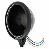 Black 5 3/4" Motorcycle Headlight Housing Only - Bottom Mount