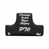 "PTO" Switch Guard Sticker Only - Black