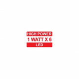 6 High Power 1 Watt LED Spot/Utility Light
