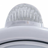 Chrome Guide 682-C Headlight H4 w/ 10 Amber LED & LED Signal - Clear Lens