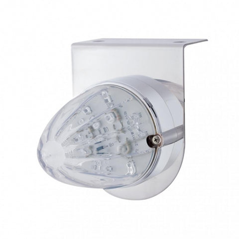 Stainless Light Bracket w/ 19 LED Watermelon Light - Amber LED/Clear Lens