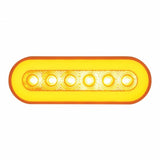22 LED Oval "GLO" Turn Signal Light Kit - Amber LED/Amber Lens