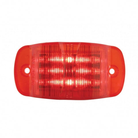 14 LED Rectangular Clearance/Marker Light - Red LED/Red Lens