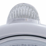 Chrome Guide 682-C Headlight 6014 & Dual Mode LED Signal - Clear Lens