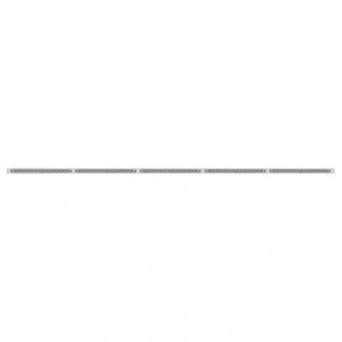 94" Stainless Steel Light Bracket With Five 23 SMD LED 17 1/4" Light Bar - Red LED/Clear Lens