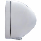 Stainless Steel Classic Headlight H4 w/34 White LED & Signal - Clear Lens
