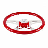 18" Boss Steering Wheel With Color Matching Horn Bezel - Indigo Red