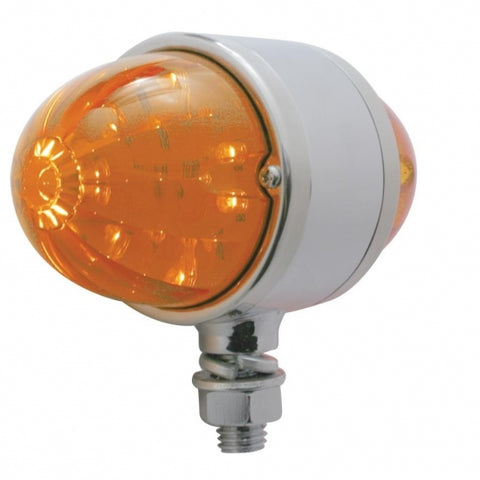 17 LED Watermelon Double Face Light - Amber LED/Dark Amber Lens