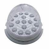 17 LED Watermelon Clear Reflector Flush Mount Kit w/ Low Profile Bezel - Red LED/Clear Lens