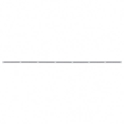 94" Stainless Light Bracket w/ Seven 14 LED 12" Light Bars - White LED/Clear Lens